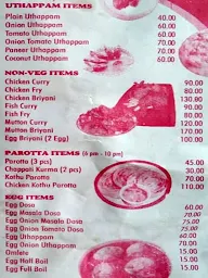 Sarathi South Indian Family Restaurant menu 3