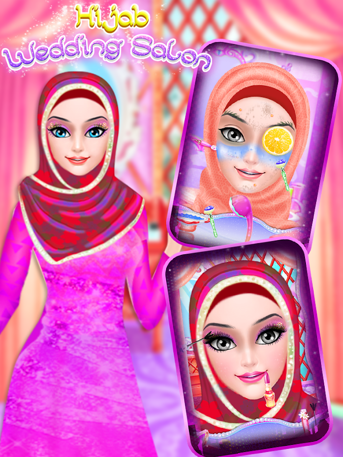 Muslim Hijab Doll Fashion Salon - Wedding Makeup - Android 