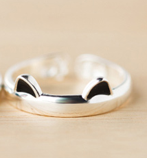 Anel de gato prime e elegante. Design sofisticado para amantes de felinos. Adicione um toque de charme e classe. Presente perfeito.