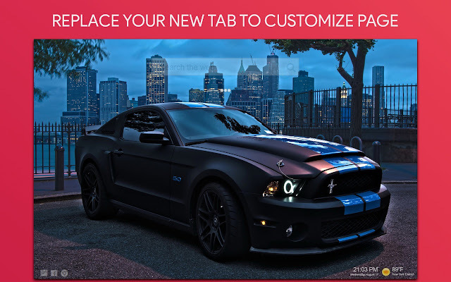 Mustang Car Wallpaper HD Custom New Tab