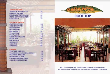 Aaranya Restaurant menu 