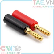 Jack Bắp Chuối Đầu Đực 4Mm - Chui Thép Mạ Vàng