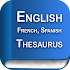 Thesaurus English French Spanish2.3