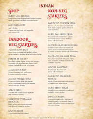 Hudson Tower menu 1