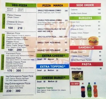 Italian Toppers Pizza menu 