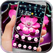 Lotus Pink and Waterdrops  Icon