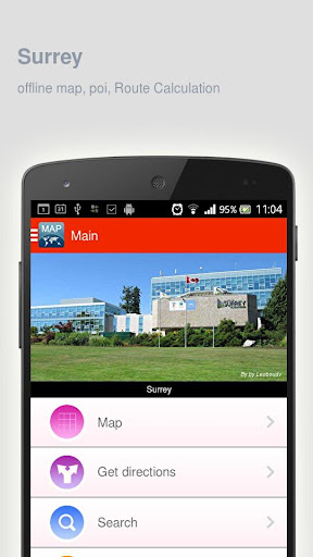 Surrey Map offline