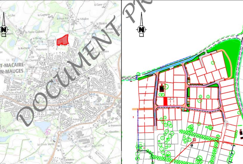  Vente Terrain à bâtir - à La Renaudière (49450) 