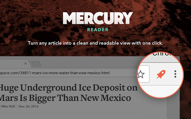 Mercury Reader chrome extension