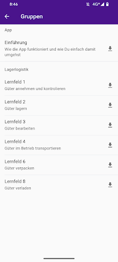 Screenshot Kartei - Easy learning