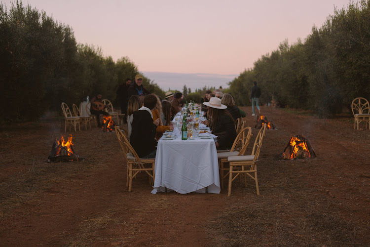 Outstanding in the Field dinner in Fes, Morocco.