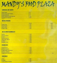 Mandy's Food Plaza menu 1