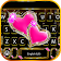 Thème de clavier Bling Pink Hearts icon