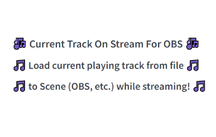 Current Track On Stream For OBS Preview image 0
