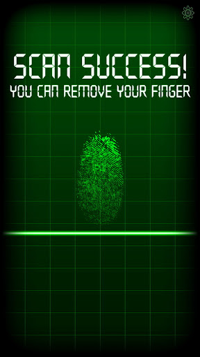 Screenshot Fingerprint Scan Simulator