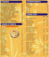 Desi Tadka menu 1