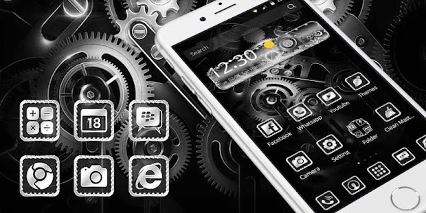 Black Silver Tech Gear - náhled