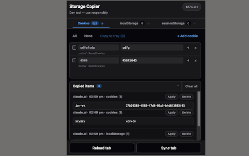Storage Copier (Dev Tool) screenshot 2