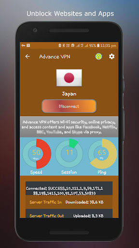 Advance VPN - Free Unlimited Fast, Secure VPN App