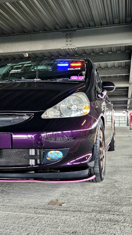フィットの車検・ユーザー車検・ハチマキ・エロムラサキ・ムラサキグランプリに関するカスタム事例の投稿画像12枚目