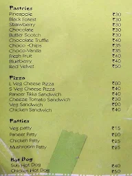 Cakes & Bakes menu 4