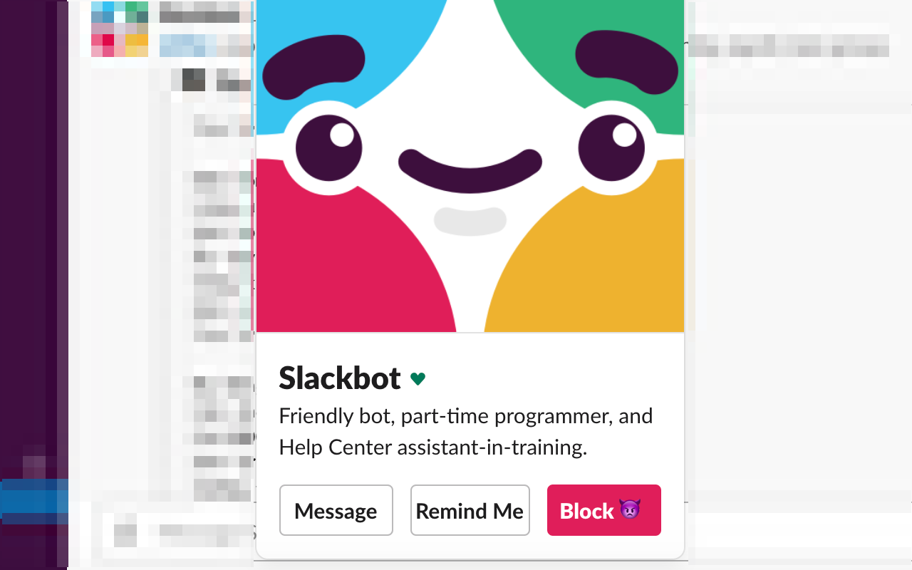 Slack Block User Preview image 0