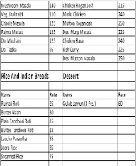 Royal Handi menu 1