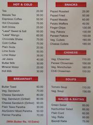 Pink City Restaurant menu 1