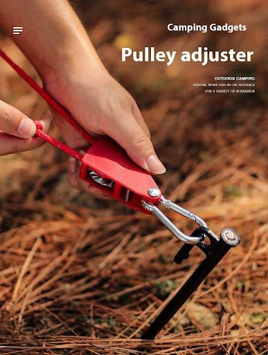 Title 4, Outdoor Pulley Adjuster Tent Fixator Quick and ...