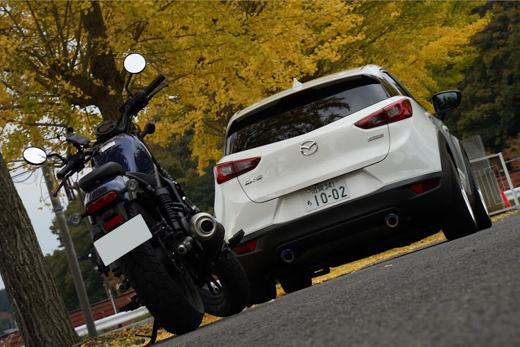 CX-3のメタセコイア並木・イチョウ並木・ホンダレブル250・愛車の一番好きな角度・α7Ⅱに関するカスタム事例の投稿画像4枚目