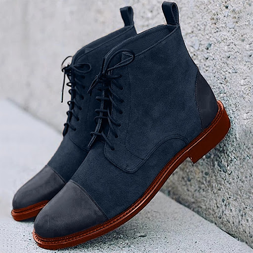 Title 3, Mens Front Lace-Up Low-Top Martin Boots