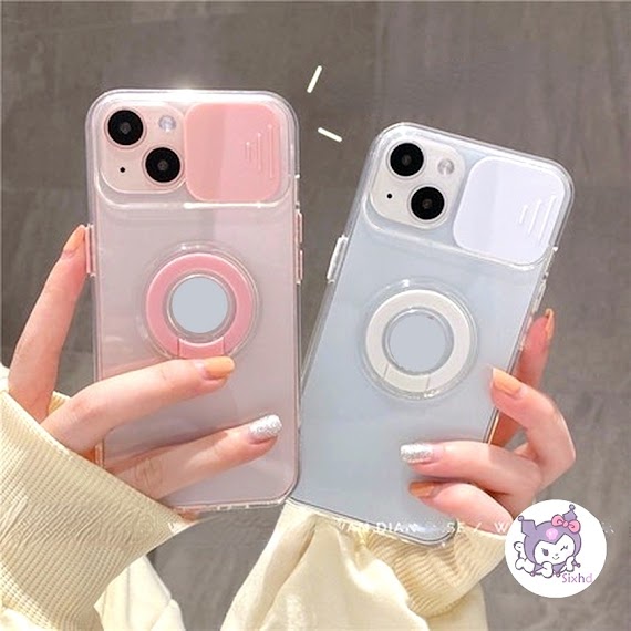 Ốp Điện Thoại Bảo Vệ Camera Có Nhẫn Đỡ Thích Hợp Cho Iphone 13 Pro Max 12 Mini 11 Pro Xs Max Xr X 8 7 Plus Se 2020