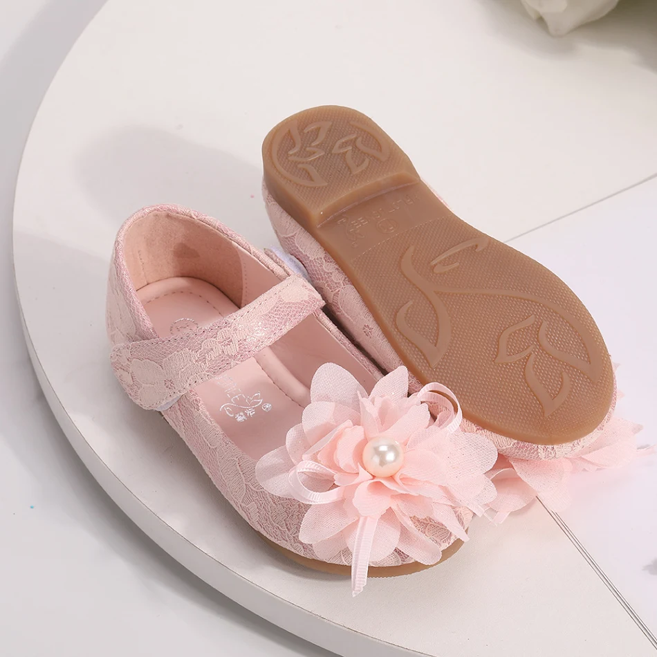 Chaussures de Princesse en Dentelle à Fleurs pour Filles, Idéales pour les Cérémonies, Confort et Élégance, Parfaites pour Toutes les Occasions