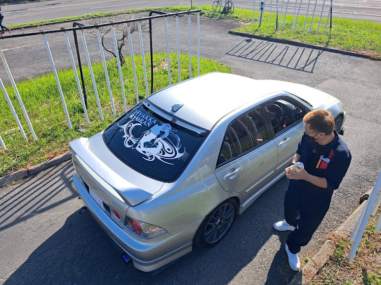 アルテッツァの教習所コース内撮影会・#アルテッツァ・#車好きと繋がりたい・上空撮影・撮ってもらった写真に関するカスタム事例の投稿画像3枚目