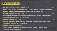 Martand Malhar menu 3