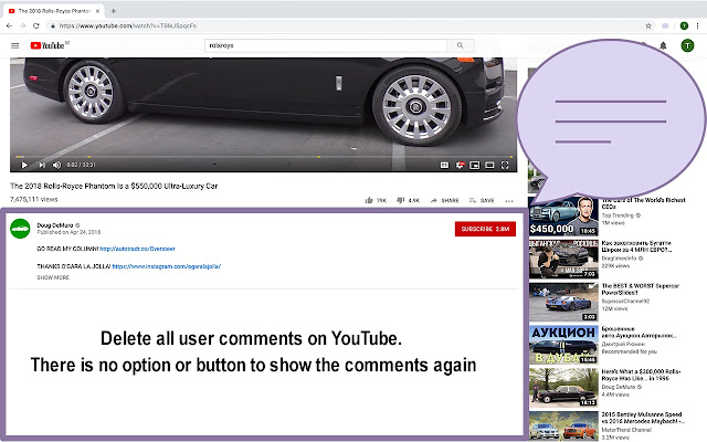 Delete YouTube Comments