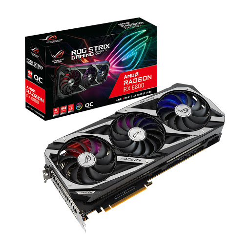 Card màn hình ASUS ROG STRIX Radeon RX 6800 16GB GDDR6 (ROG-STRIX-RX6800-O16G-GAMING)