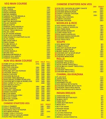 Chacha Bhatija Ka Chulha menu 