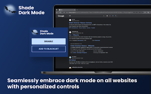 Shade Dark Reader Mode