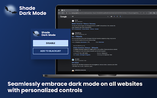 Shade Dark Mode