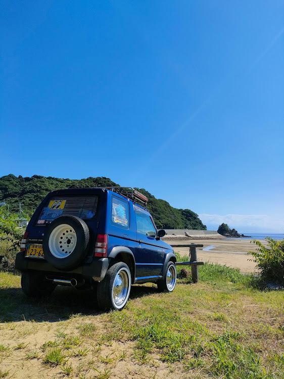 パジェロミニのパジェロミニとお散歩・ヤシの木🌴・夏空・夏散歩・香川散歩に関するカスタム事例の投稿画像4枚目