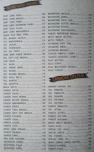 Srinidhi Veg menu 7