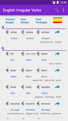 English Irregular Verbs - exp.