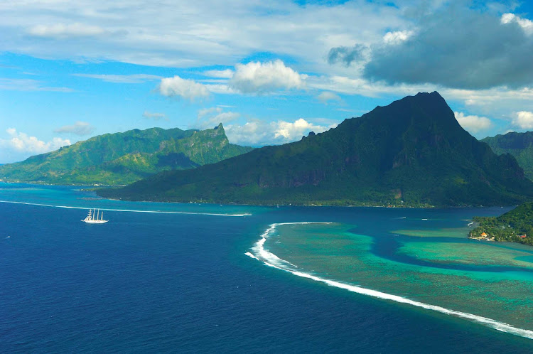 The Star Flyer in the South Pacific.