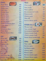 Govind Dosa menu 1