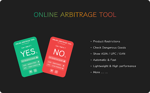 Online Arbitrage Tool