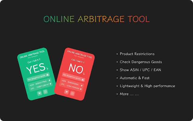 Online Arbitrage Tool chrome extension