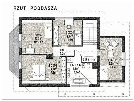 WB-3463 - Rzut poddasza