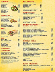 Evolution Diet House menu 2