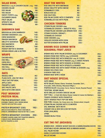 Evolution Diet House menu 